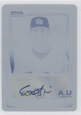 2011 Bowman Chrome Printing Plate Cyan 1/1 Cole Irvin #18U-13 Auto 0t3