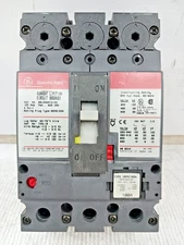 GE 100 Amp Circuit Breaker 3 Pole 600 VAC 65kA SELA36AT0100 W/ 100 Amp Plug