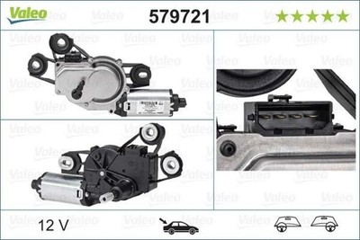 VALEO 579721 Wischermotor Hinten für SEAT Ibiza IV Schrägheck (6J5, 6P1)