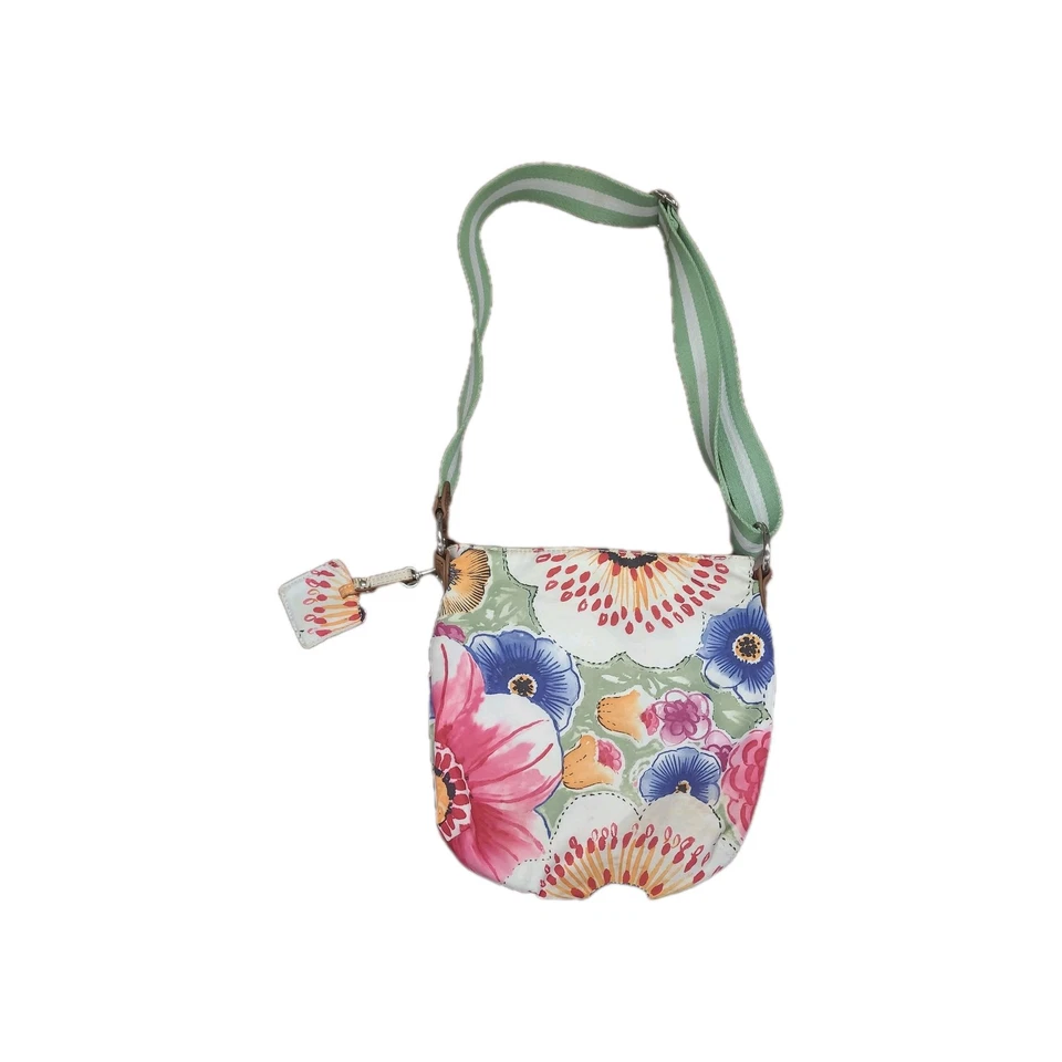 Bolso Bandolera de Hombro con Cuero Tyler Rodan Estampado Floral de Tela  Foto 3 de 4