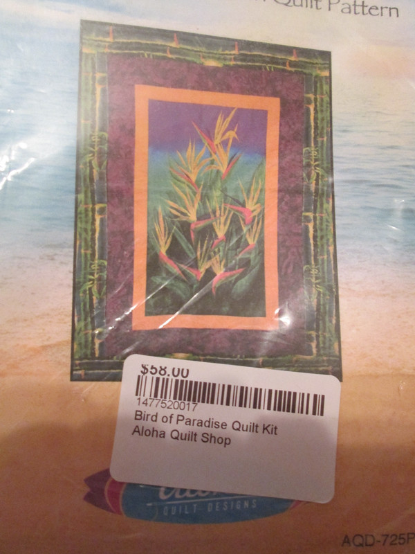 Hawaiian Bird of Paradise Quilt Kit - Aloha Designs - 50 x 68"