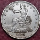 1874 Trade Dollar $1 XF Details RARE  #100294