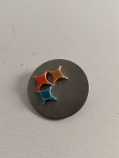 Vintage Coro Signed Steelmark Brooch Pin Enamel - Very Early Steelers - US Steel