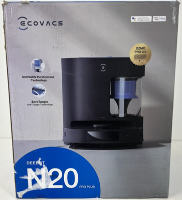 ECOVACS Robotics - DEEBOT N20 PRO PLUS Vacuum & Mop Robot - Black