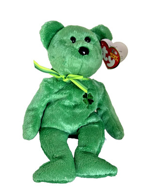 Ty Beanie Baby DUBLIN the Irish Bear (8.5 Inch) NEW MWMTs Stuffed Animal  2002