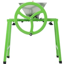 7L Manual Juicer Grinder w/ Stand Portable Fruit Crusher Fruit Scratter Pulper