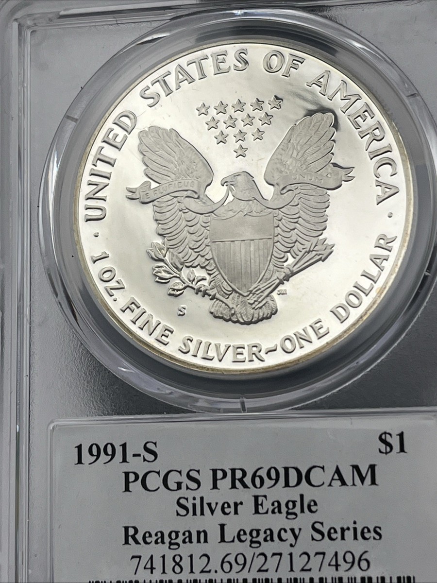 PR69 DCAM 1991-S American Silver Eagle Legacy Ashley Reagan Signed