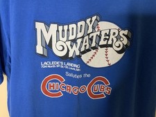 Muddy Waters Chicagoo Cubbs T Shirt Royal Blue Unisex S-5XL 1V0513