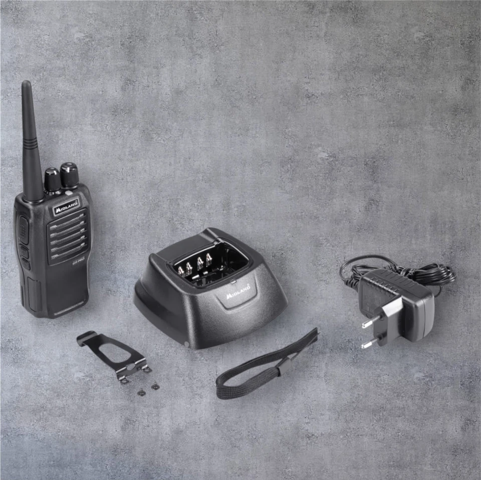 Midland G11 Pro PMR446 Walkie Talkie - 32 Channel, VOX, 1600mAh Battery, Profess - Image 4 of 4