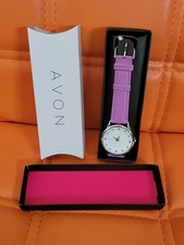 Rare 2017 AVON Violet Purple Happy Times Strap Watch Brand New in Box NIB