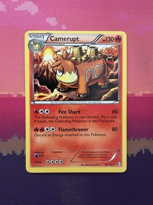 Pokemon Karte Camerupt Grenzen überschritten Rare 22/149 Near Mint