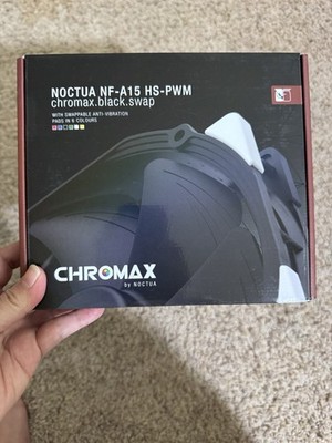 Noctua NF-A15 HS-PWM chromax.Black.swap, Quiet Fan, 4-Pin (140mm, Black)