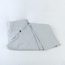 TODD SNYDER BLUE GOLD CHECK FUN GOLF PANTS 32W 30L
