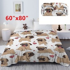 60"x80" Soft Throw Blanket for Sofa Bed Love Poodle Dog Sherpa Fleece Blankets