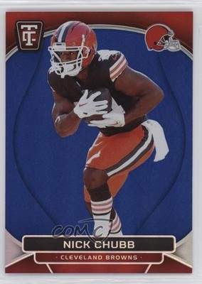 2024 Panini Totally Certified Mirror Platinum Blue 140/149 Nick Chubb #24 1n8m