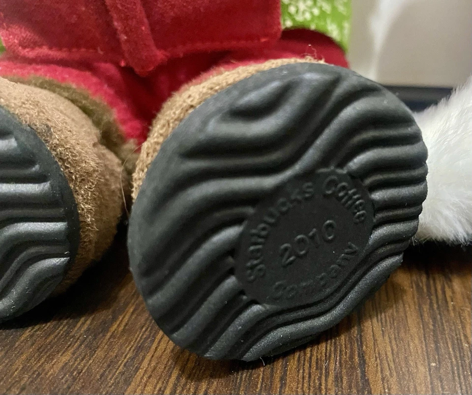 Starbucks BEARISTA Christmas Holiday Plush Bears 2004 SANTA  2010 Chris Caroler - Image 4 of 4