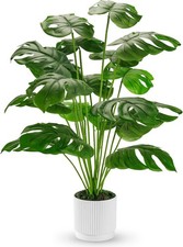 Der Rose Fake Plants Artificial Plants Tall 71cm Adjustable Faux Monstera Plant
