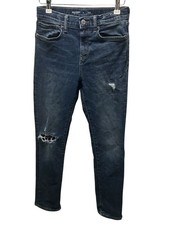 Old Navy Boys Slim 360 Stretch Built-In Tough Distressed Dark Wash Jeans Size 14