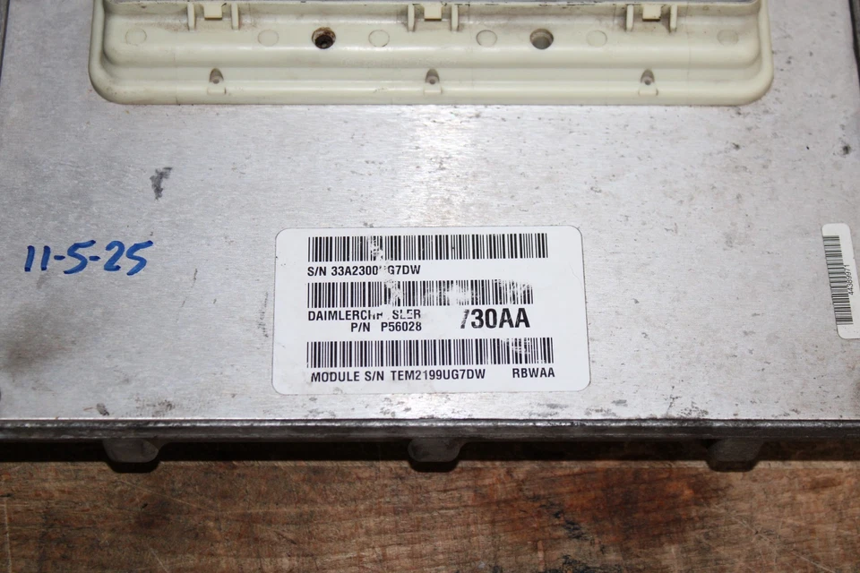 2002 dodge ram 2500 3500 8.0L ECM ECU Computer P56028730AA - Image 4 of 4