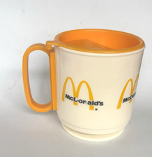 VTG McDonald's Coffee Tea Travel Mug Cup Plastic Whirley Industries Made In USA