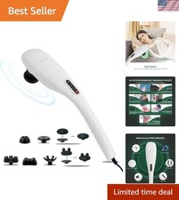 Corded Handheld Back Massager Deep Tissue Relief Improved Circulation, 6Ft