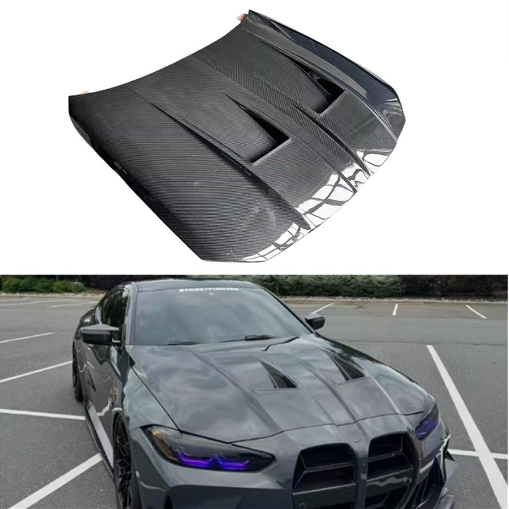 For BMW G80 M3 G82 G83 M4 21-24 REAL CARBON Engine Hood Bonnet Lid Cover BODYKIT