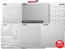 PANNELLI DECORATIVI POLISTIROLO  MQ. 10 (PZ 40 PANNELLI)  DECOSA