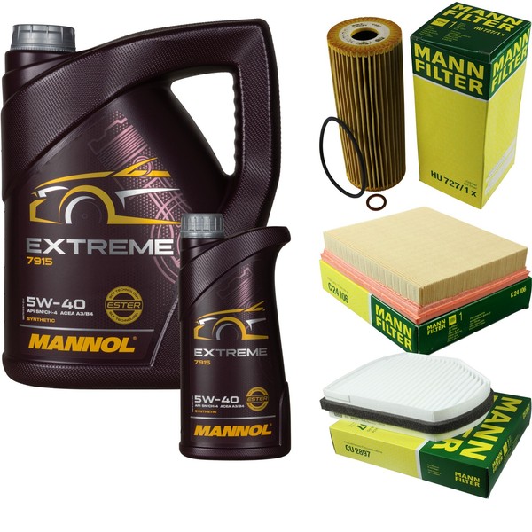 Inspektionspaket 6L Mannol Extreme 5W-40 FüR Mercedes R170 200 Kompressor 230-image