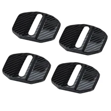4x Carbon Fiber Print Stainless Door Latch Striker Cover For X156 X166 H247 X247