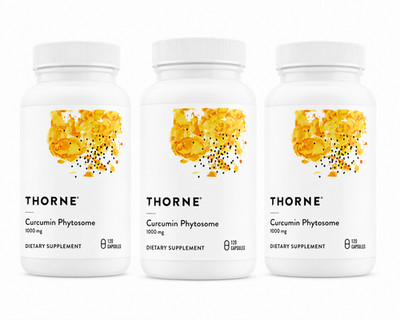 Sealed Thorne Curcumin Phytosome 1000 Mg Supplement, 120 Caps Exp 12/27 3 pack