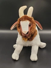 Plush Goat Brown White 16 Inch Farm Stuffed Animal Country Sports