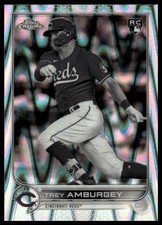 2022 Topps Chrome Sonic #61 Trey Amburgey Black & White RayWave