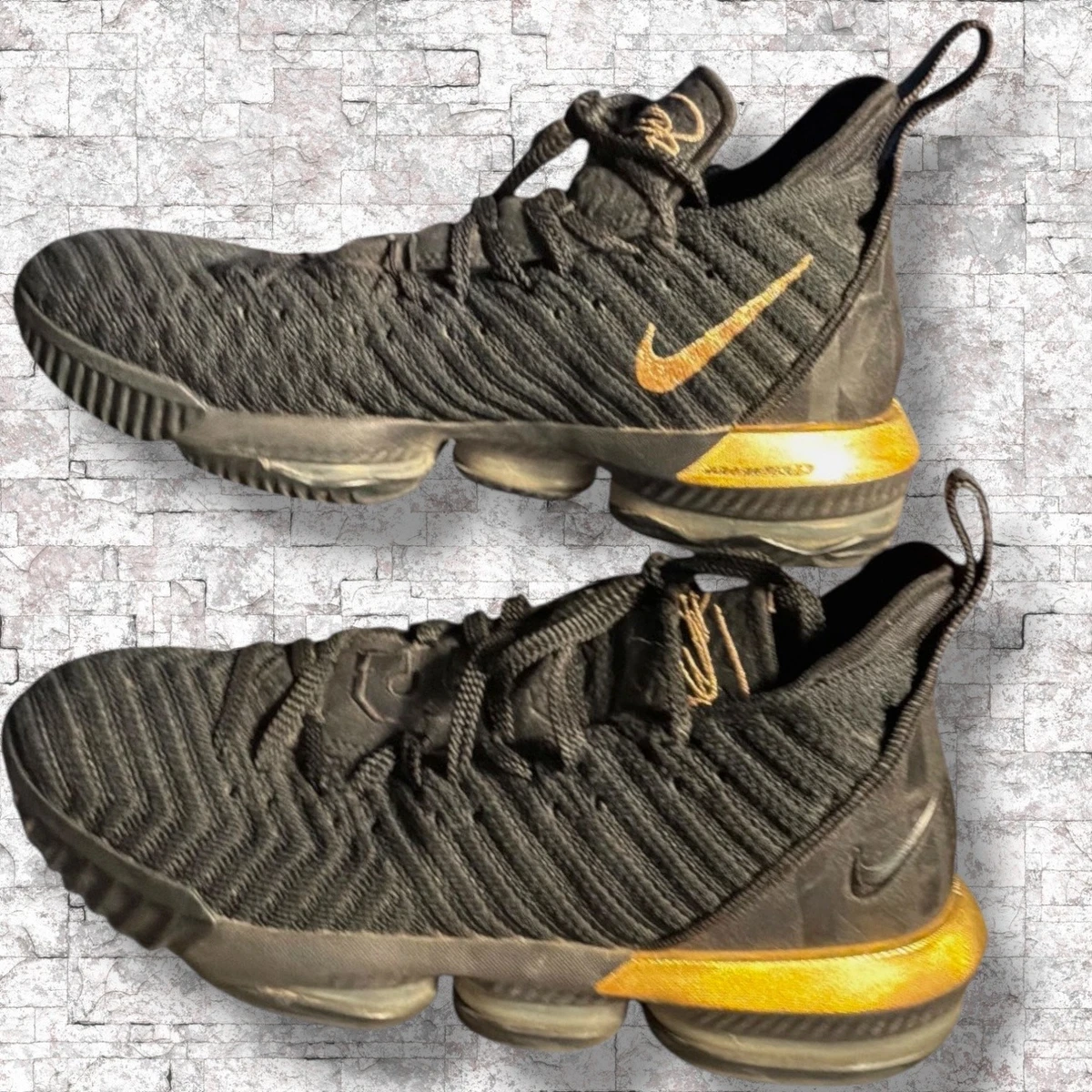 Nike LeBron 16 Black Metallic Gold for Sale | Authenticity