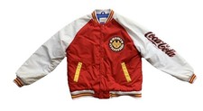 Vintage 80s COCA COLA Winning University Ringer Team Jacket Adult M RARE
