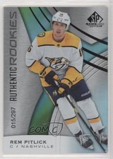 2019 Upper Deck SP Game Used Authentic Rookies Rainbow /297 Rem Pitlick #199 fm0