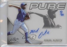 2013 Leaf Trinity Pure Auto Silver 4/60 Miguel Almonte #P-MA2 Auto 2a9