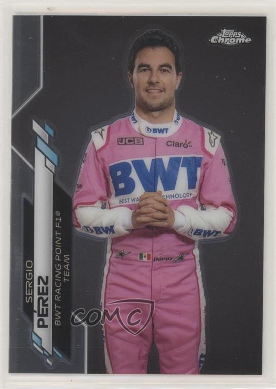 2020 Topps Chrome Formula 1 F1 Racers Sergio Perez #13 01w3