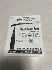 Gun Rifle Instruction Manual Mosin-nagant M1891 M91-30 M27 M38 M39 M44