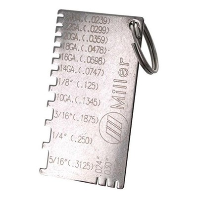 Electric Metal Wire Gauge Tool, Silver, 229895, Compact Keychain