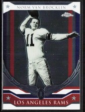 2008 Topps Chrome NORM VAN BROCKLIN Honor Roll Card #HR-NB Los Angeles Rams QTY.