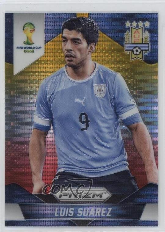 2014 Panini Prizm World Cup Yellow & Red Pulsar Prizm Luis Suarez #194 10ev