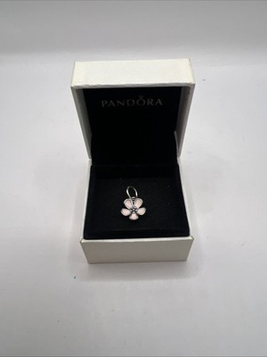 Authentic Pandora Silver Cherry Blossom Pink Enamel Pendant 390347EN40