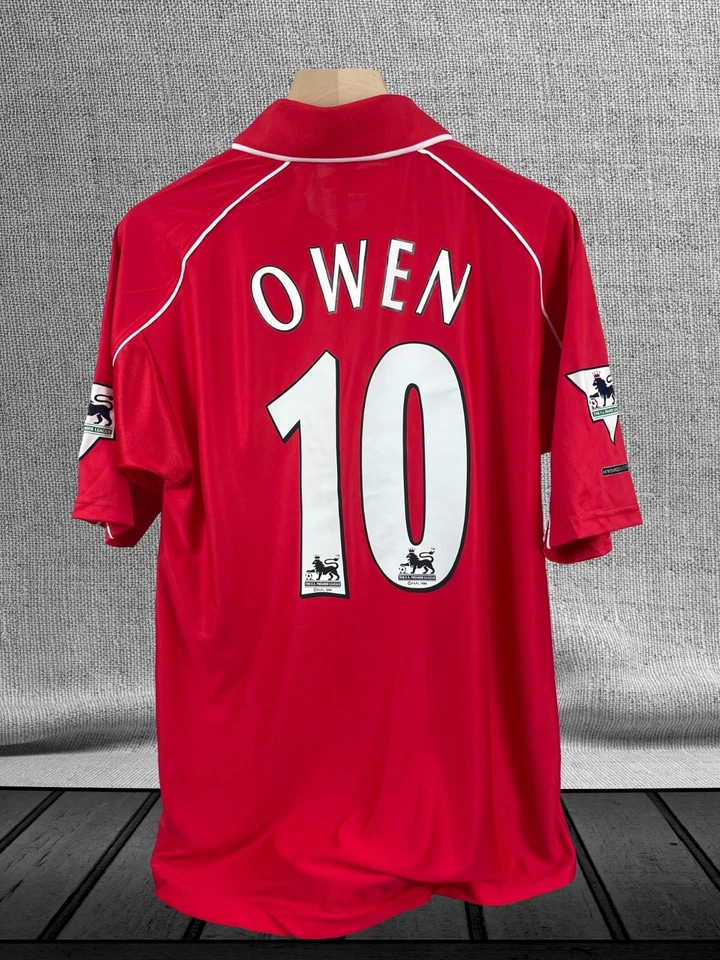 Футболка Liverpool 2000-2001 домашняя классическая - Оуэн No10 - Изображение 2 из 4