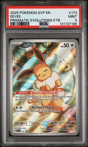 2025 POKEMON SVP EN-SV BLACK STAR PROMO #173 EEVEE PSA 9
