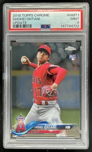 2018 Topps Chrome Update Shohei Ohtani RC Rookie #HMT1 Angels PSA 9