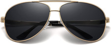 XL Polarized Aviator Sunglasses for Big Heads