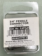 New Genuine General Wire 3/4FC-O Female Connector 3/4"