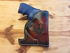 Fits Ruger LCR Leather Suede lined Pocket Holster