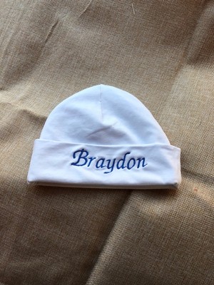 personalized infant caps