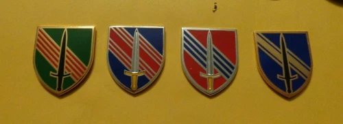 CREST DI, SECURITY FORCE ASSISTANCE  BRIGADE, SET OF4